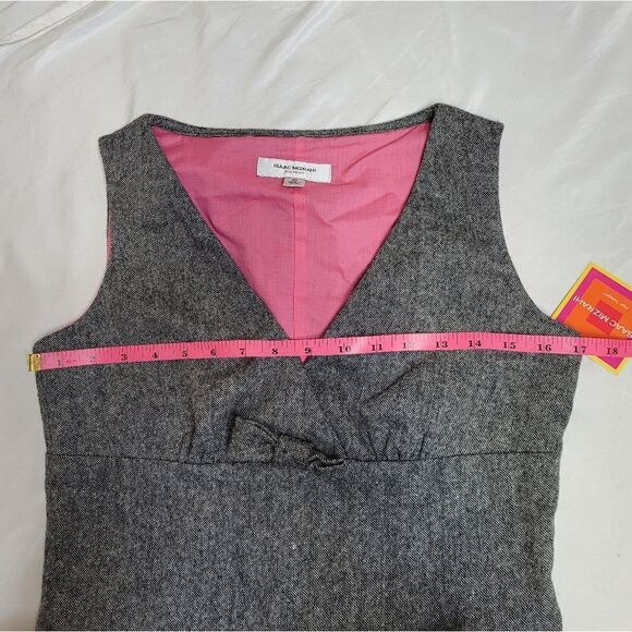 NEW Isaac Mizrahi x Target Y2K 2007 corpcore gray sleeveless shell top XS - Picture 10 of 10